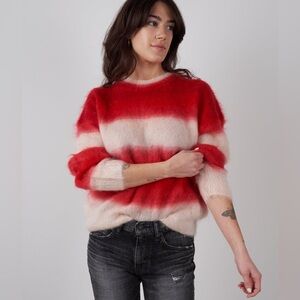 Isabel Marant Étoile Red and Cream Knit Sweater